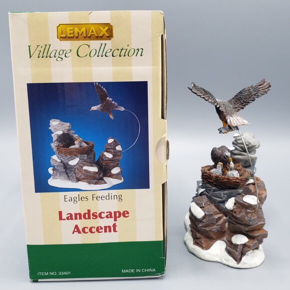 Lemax Eagles Feeding 33401 Village Collection Landscape Accent NEW Used Lot 2003 - Picture 9 of 15